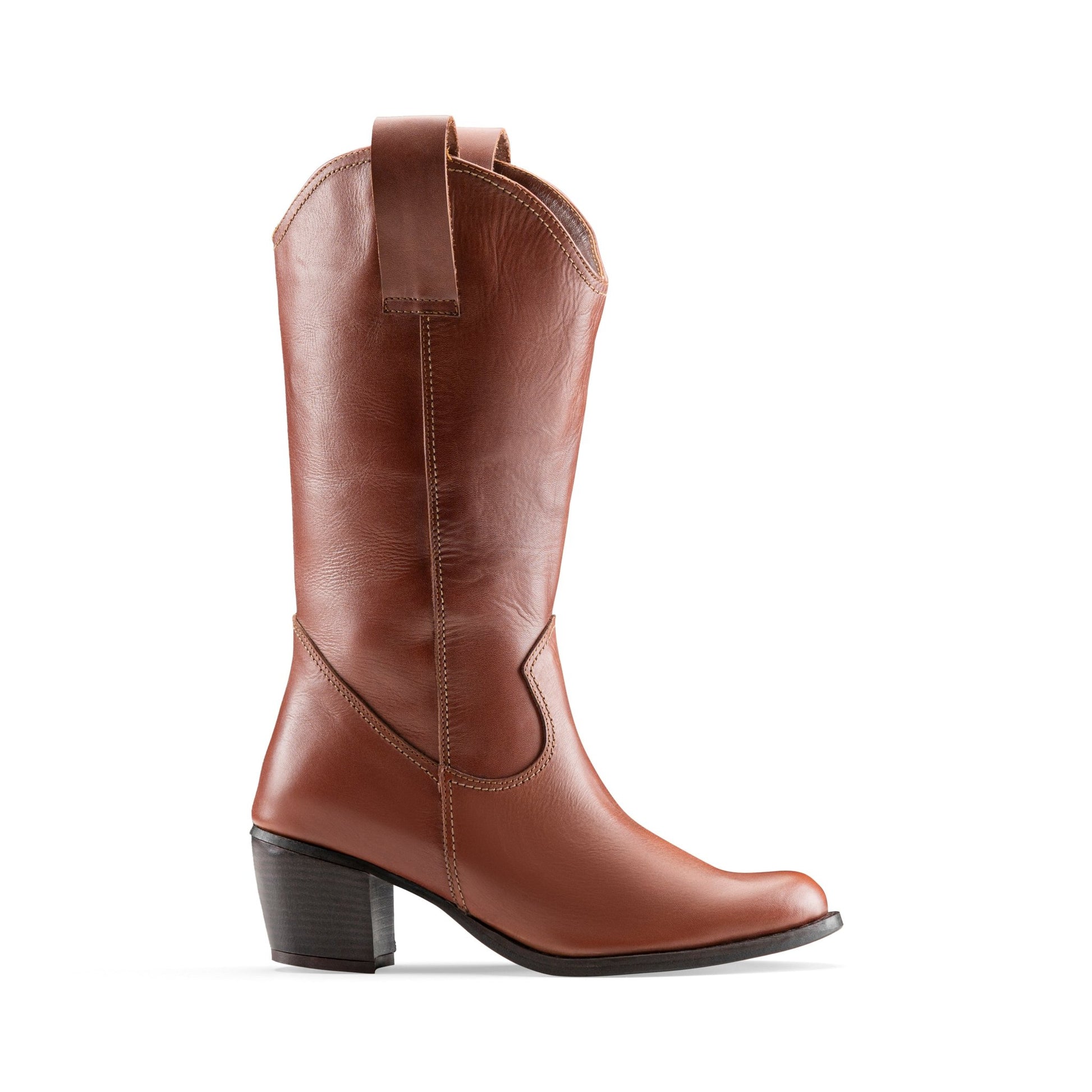 Vagabond Heel Boots - Brown - Crestshoes