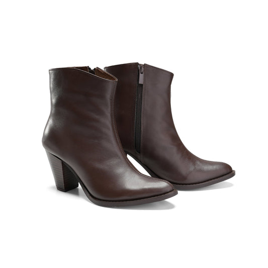 Vagabond Heel Boots - Brown