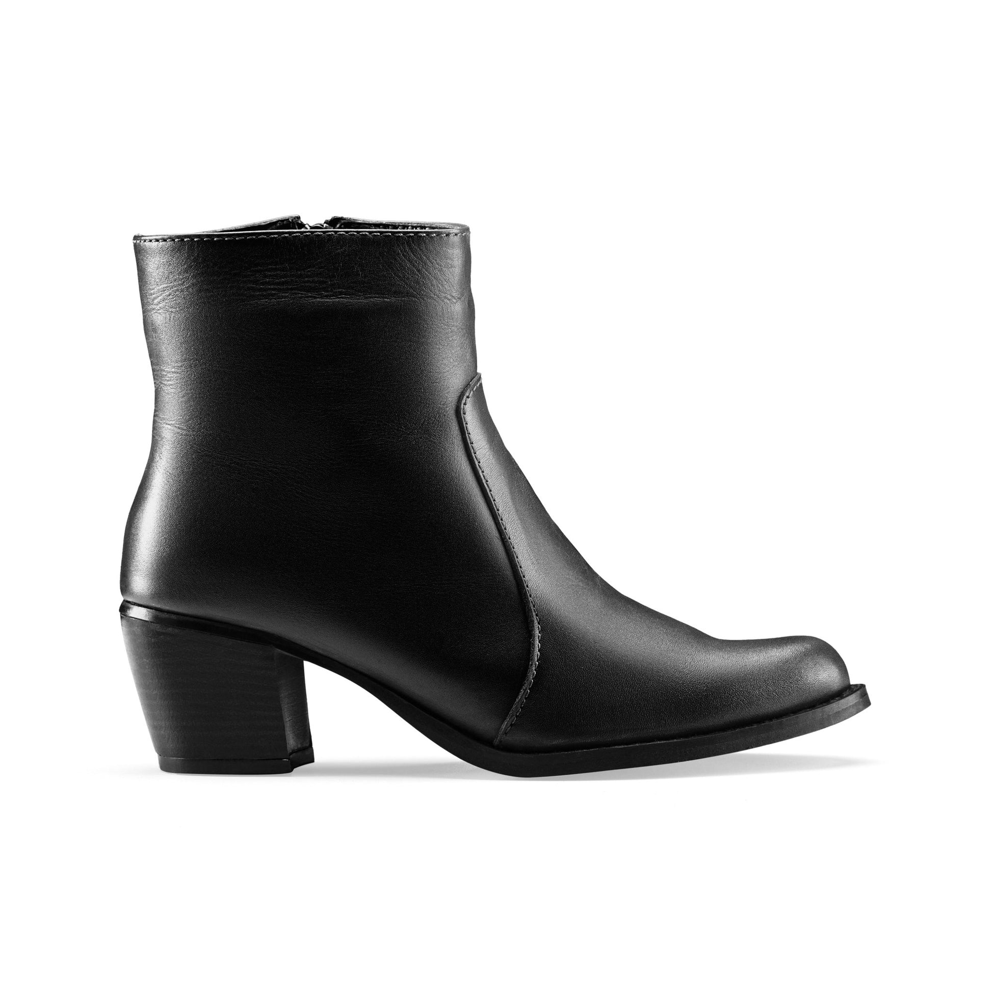 Vagabond Heel Boots rotating - Black - Crestshoes