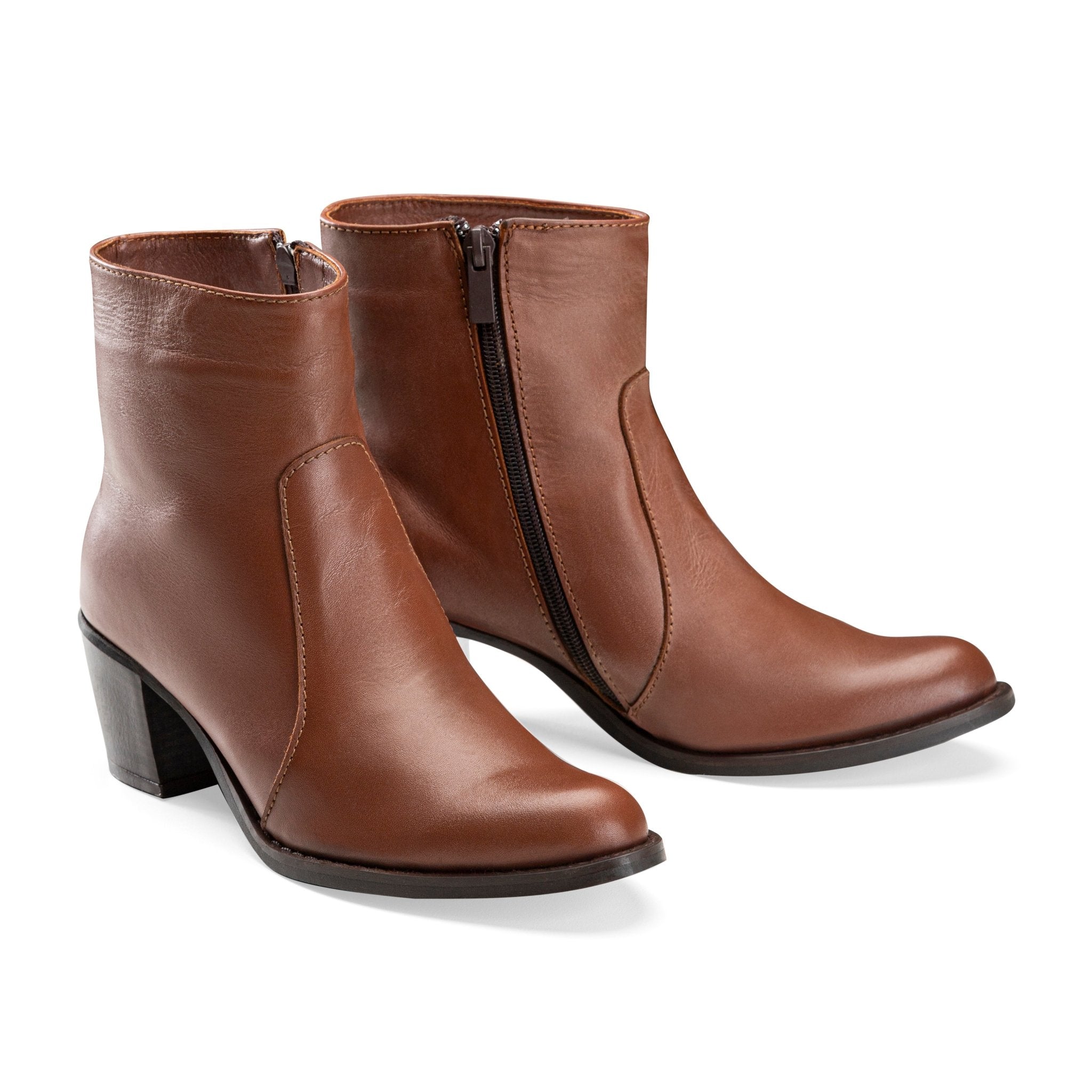 Vagabond Heel Boots rotating - Havan - Crestshoes