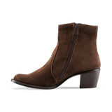 Vagabond Heel Boots rotating - suede Brown - Crestshoes