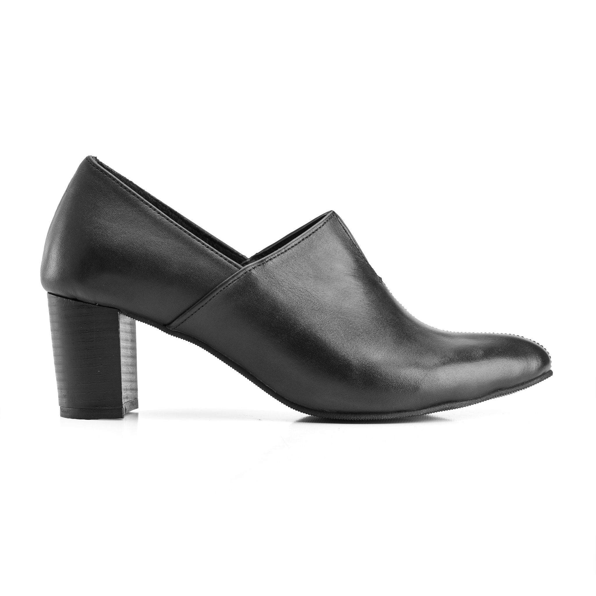 Velora Classic Leather Heels - Crestshoes