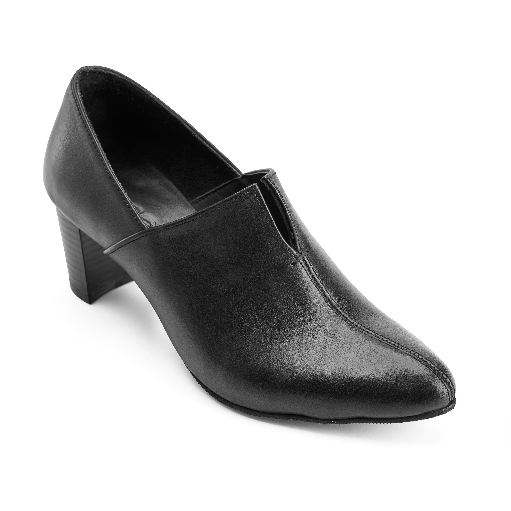 Velora Classic Leather Heels - Crestshoes