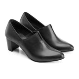 Velora Classic Leather Heels - Crestshoes