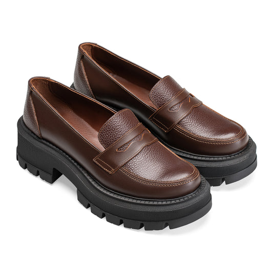 DRIES VAN NOTEN   Leather Loafers In Tan | Brown
