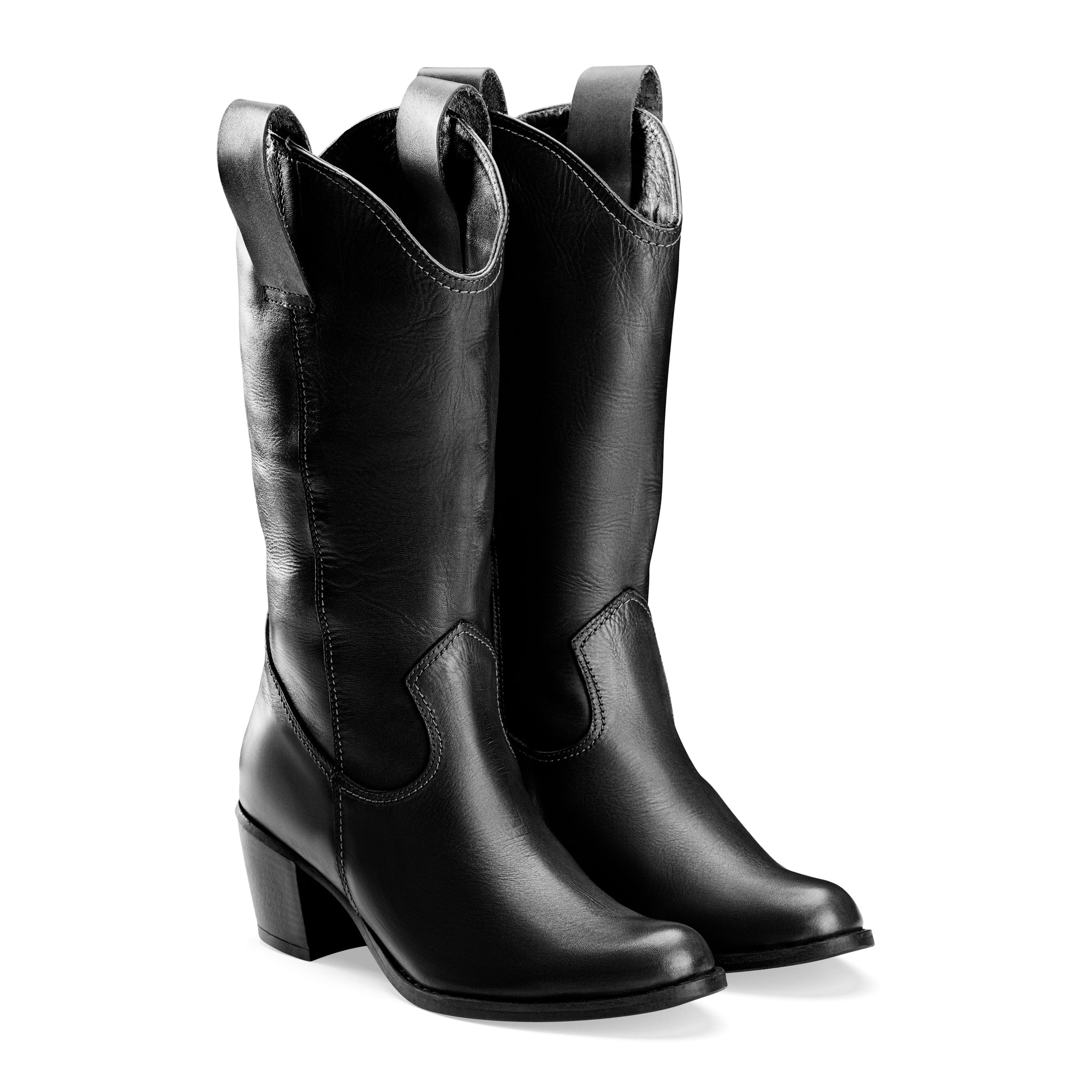 Vagabond Heel Boots - Black
