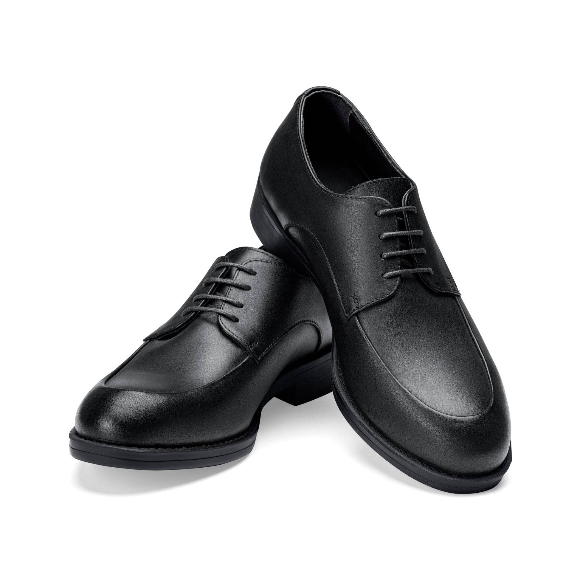 Windsor | Cap Toe Derbys - Black - Crestshoes