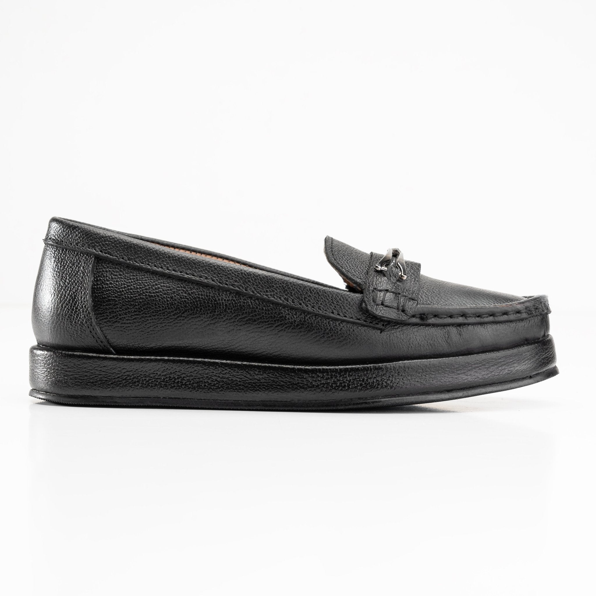 Women Comfy Moccasins - Black - Crestshoes
