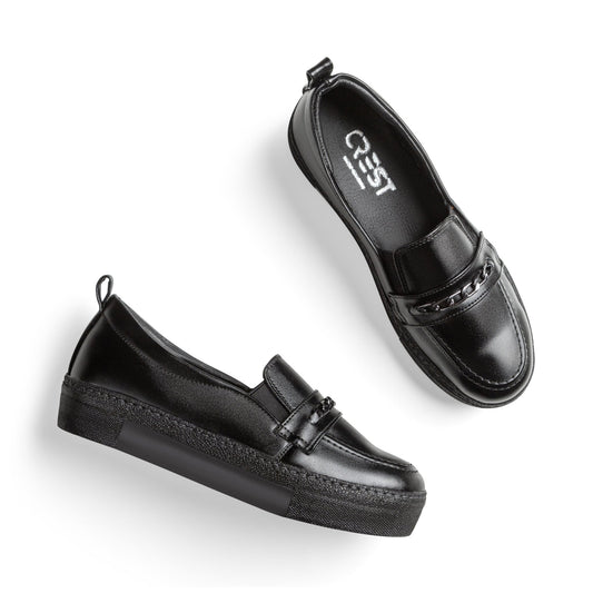 women Loafer Flat Black