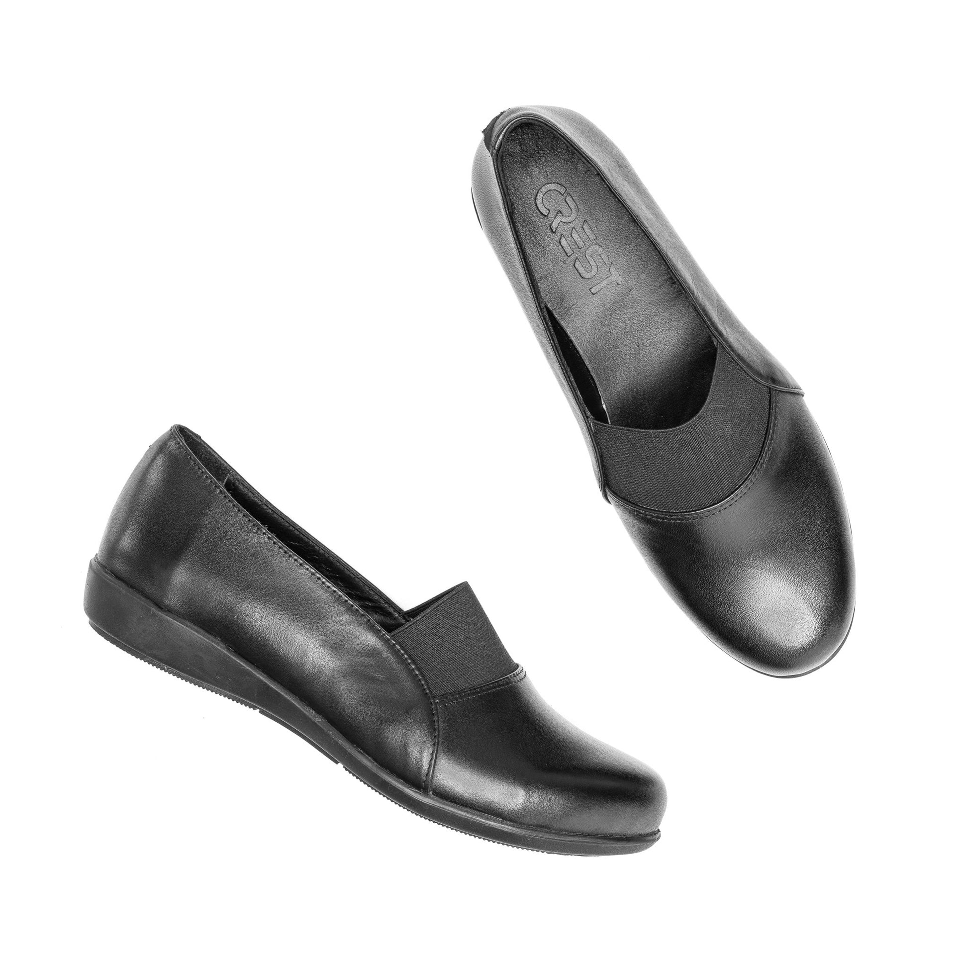 women loafers Black - Crestshoes