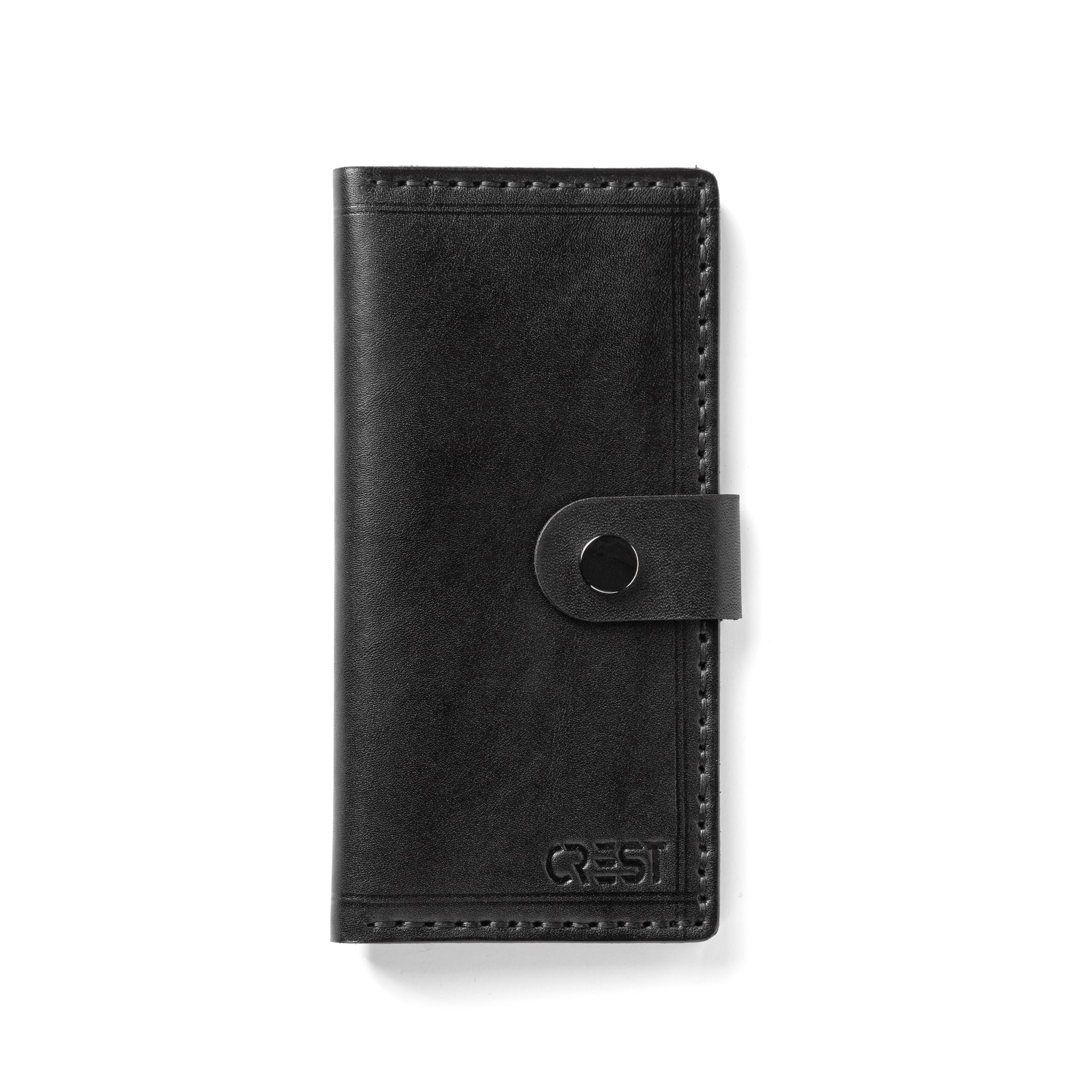Black Genuine Leather Large Wallet