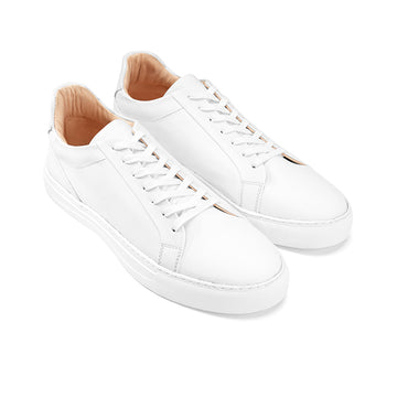 Sneaker | brushed calf leathe - White