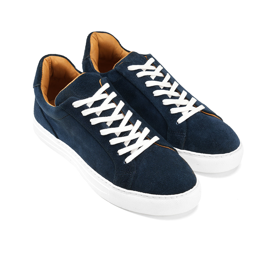 Sneaker | brushed calf Suede - Navy Blue