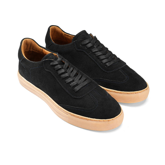 Sunny Smash Genuine Suede Sneaker - Black